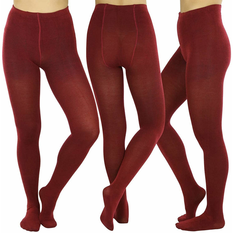 ToBeInStyle Women's Pack of 6 Footed Winter Tights