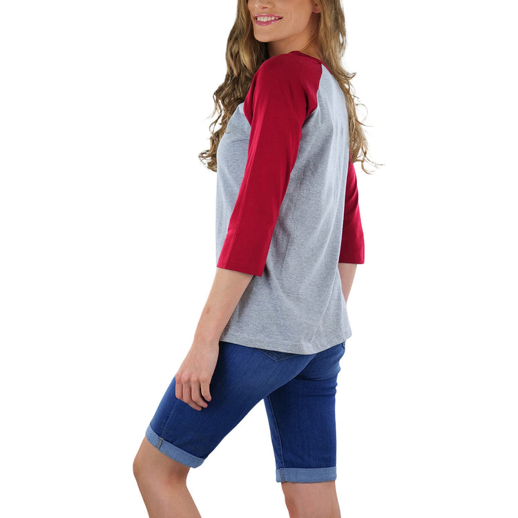 Women's Classic Two Color Cotton Baseball T-Shirts