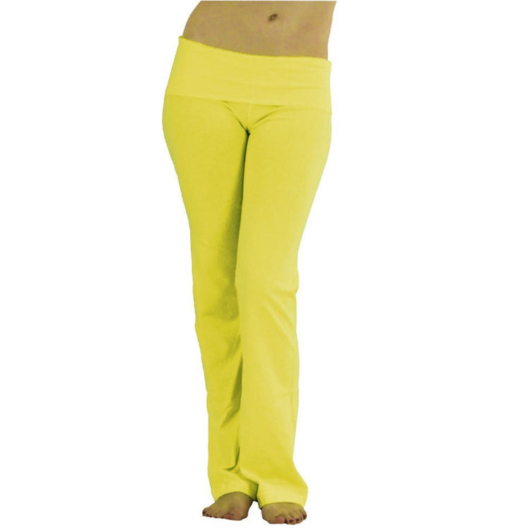 Women's Low Rise Sweatpants w/Fold-Over Waistband