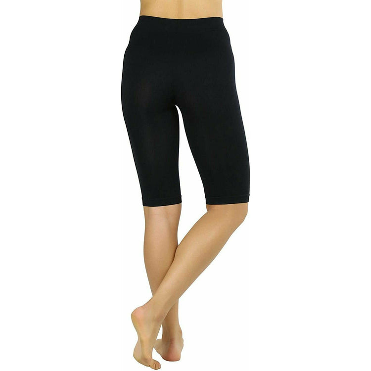 ToBeInStyle Women's Nylon 19" Knee Length Legging Shorts