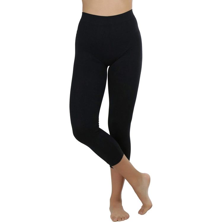 Women’s Capri Length Seamless Lightweight Stretch Leggings