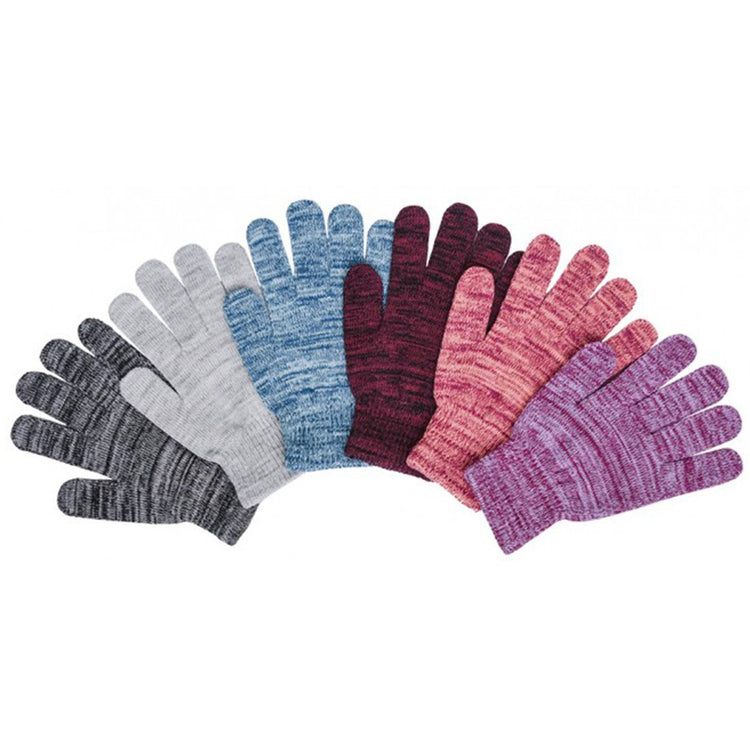 Women's Pack of 6 Assorted Styles Winter Gloves
