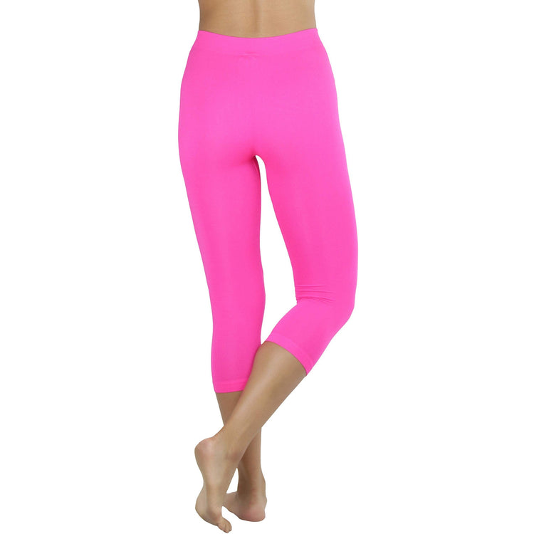 Women’s Capri Length Seamless Lightweight Stretch Leggings
