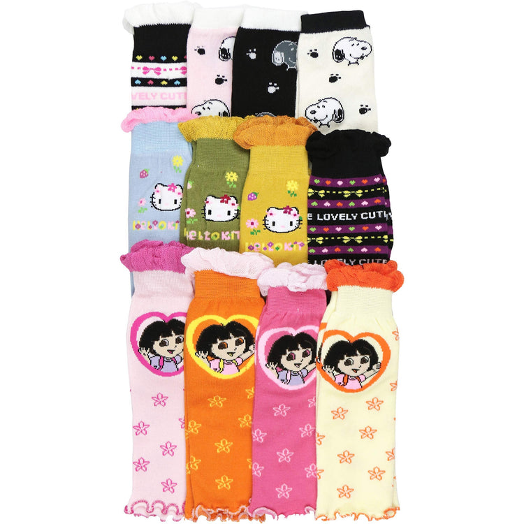 Packs of 6 Leg Warmers Leggings Kneepads Girls Baby Crawling Socks