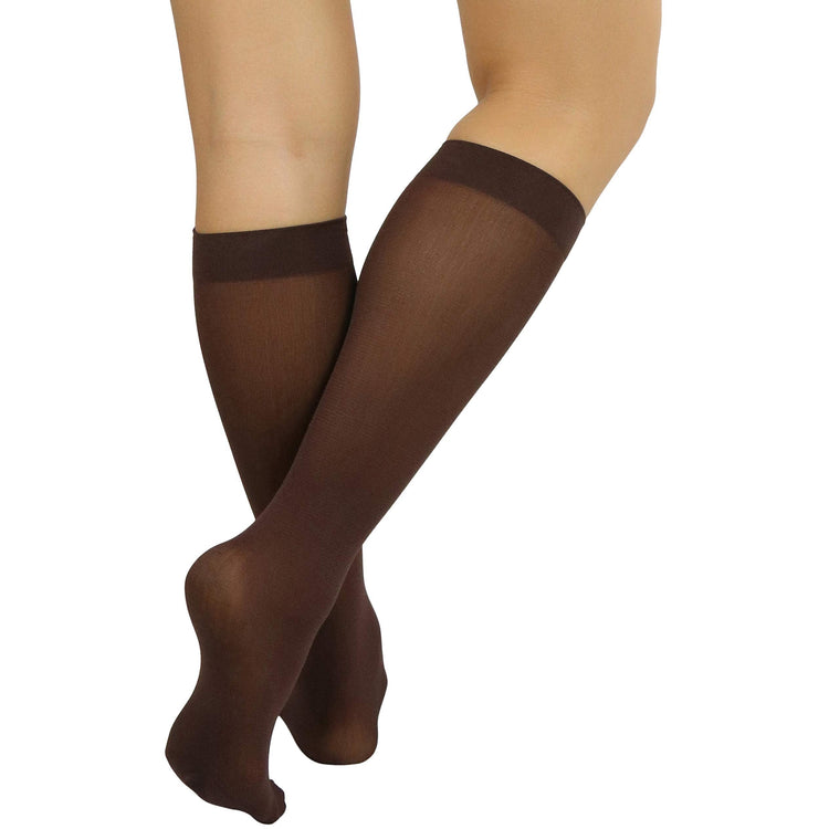 Womens Pack of 6 Knee High Trouser Professional Socks