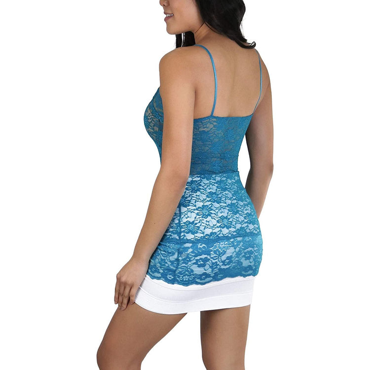 ToBeInStyle Women’s Basic Layering Cotton Cami & Sheer Lace Camisoles