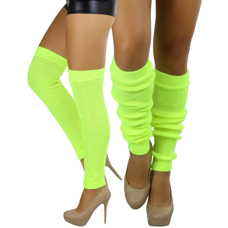Women's Long Thigh High Separated Leg Warmers