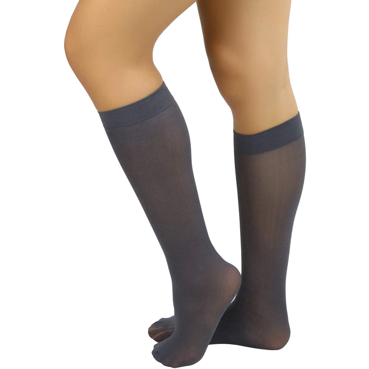 Womens Pack of 6 Knee High Trouser Professional Socks