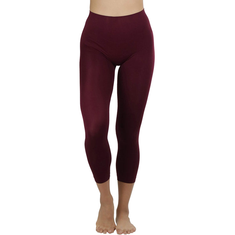 Women’s Capri Length Seamless Lightweight Stretch Leggings
