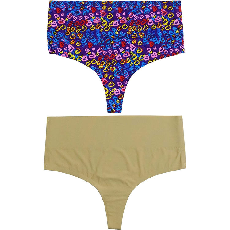 ToBeInStyle Womenโs Pack of 6 Comfortable No Panty Line Laser Cut Boyshorts