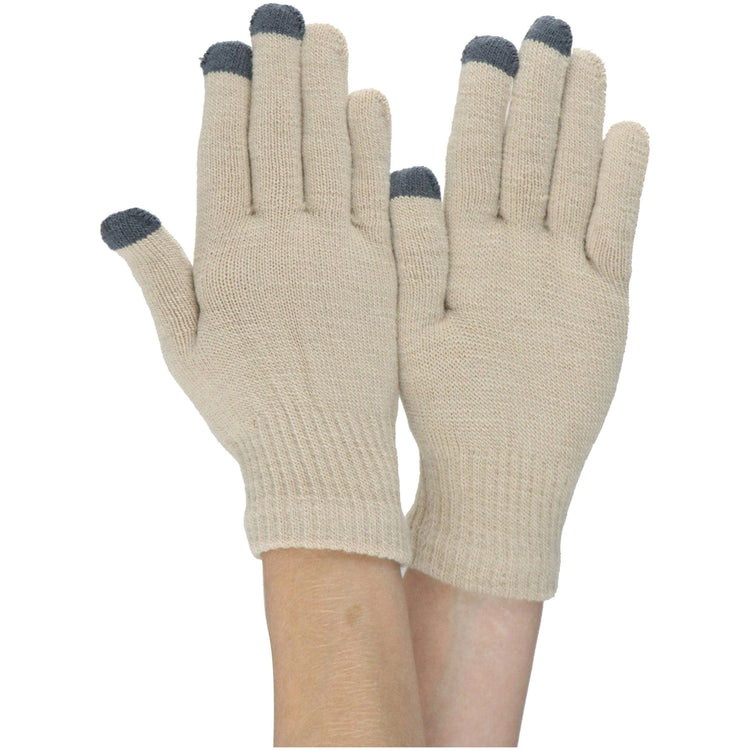 ToBeInStyle Men’s Pack of 6 Assorted Style Traditional Winter Knit Cold Weather Gloves