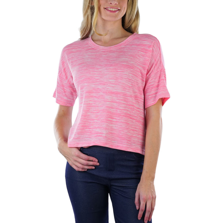 Women's Short Sleeve Hacci Sweater