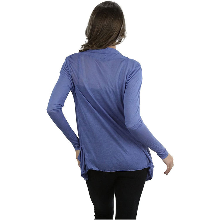 ToBeInStyle Women's Long Sleeve Open Front Lightweight Cardigan