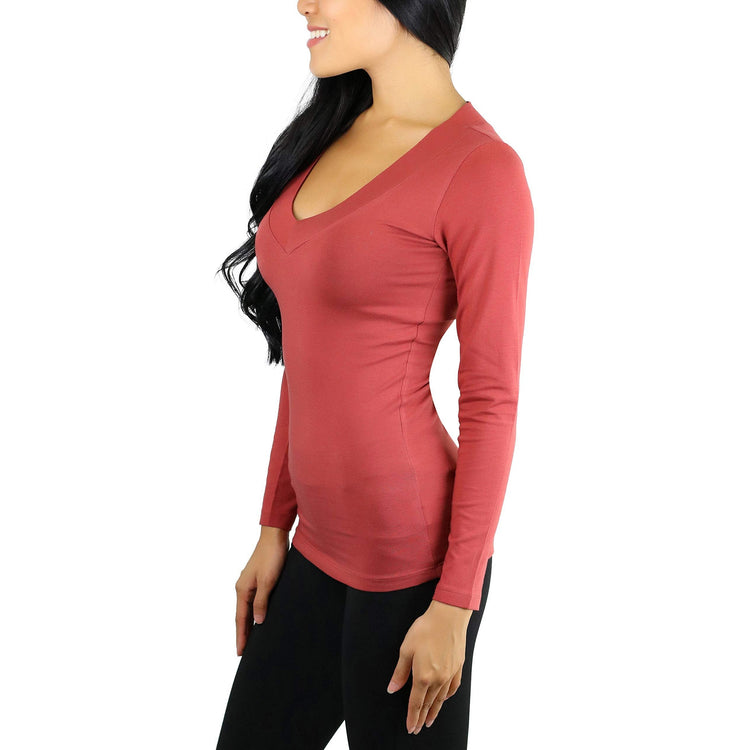 Women's Long Sleeve V-Neck T-Shirt