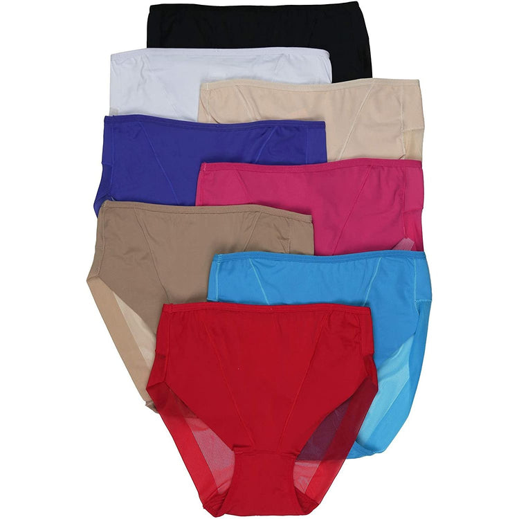 ToBeInStyle Womenโs Pack of 6 Comfortable No Panty Line Laser Cut Boyshorts