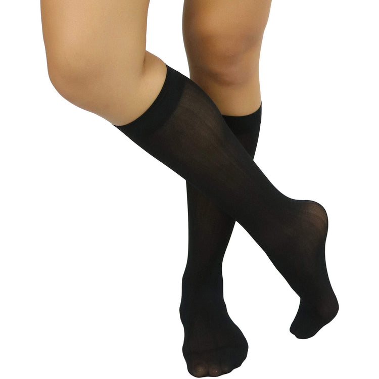 Womens Pack of 6 Knee High Trouser Professional Socks