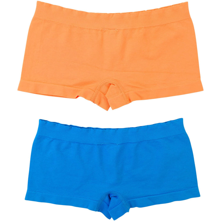 Girls' Pack of 6 Comfortable Seamless Stretch Boyshorts Underwear - Flowerpatch Kid