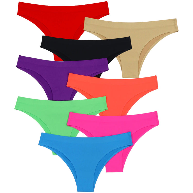 Girl's Pack of 6 Junior Girls No Show No Panty Line Underwear