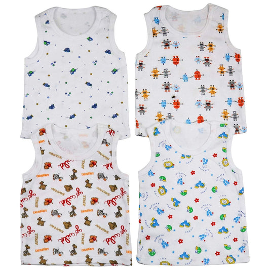 ToBeInStyle Boy' Pack of 4 Premium Soft Cotton Tank Tops