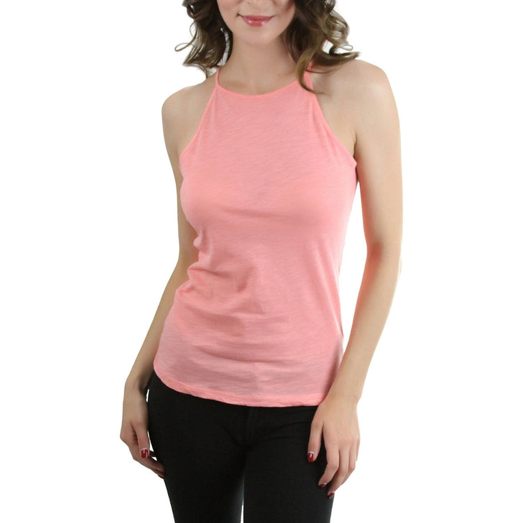 Women's High Round Neck Tank Top