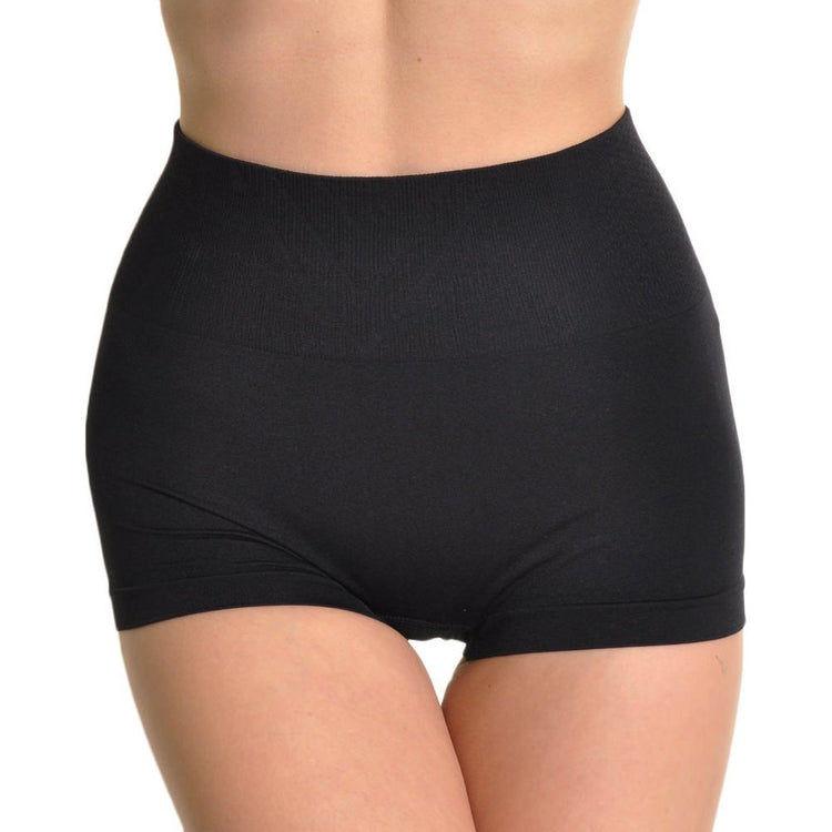 ToBeInStyle Women's Compression High Rise Waist Boyshort Underwear