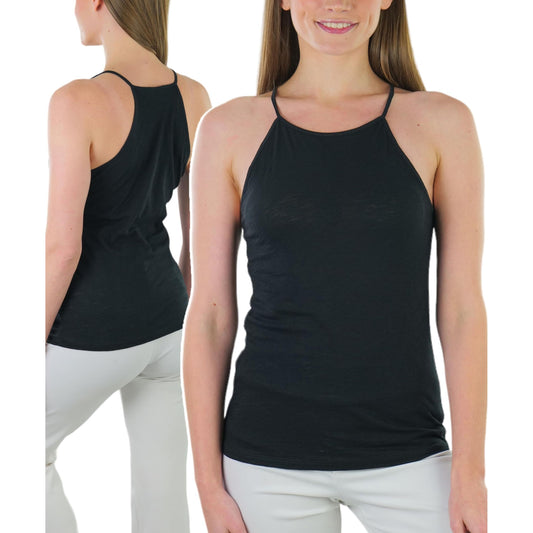 Women's High Round Neck Tank Top