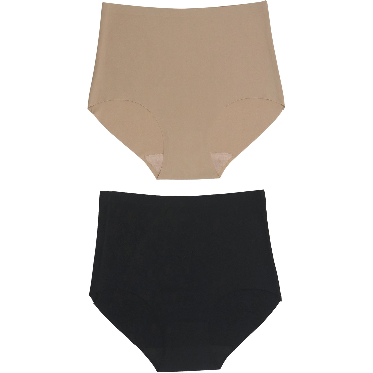 HI-WAIST FIRM CONTROL LASER CUT NO PANTY LINES SHAPING BRIEFS by NAUTICA -  2pc