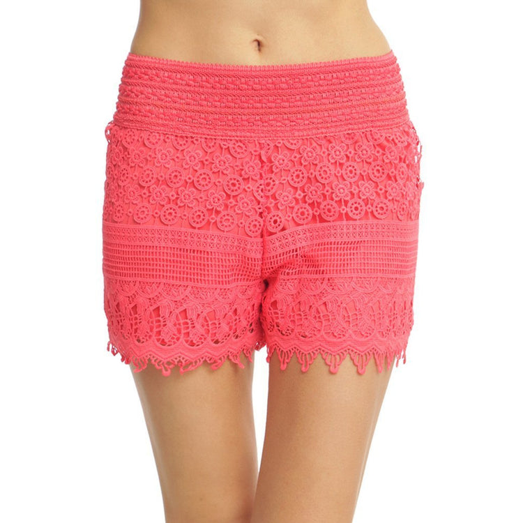 Women's Crotchet Lace Shorts