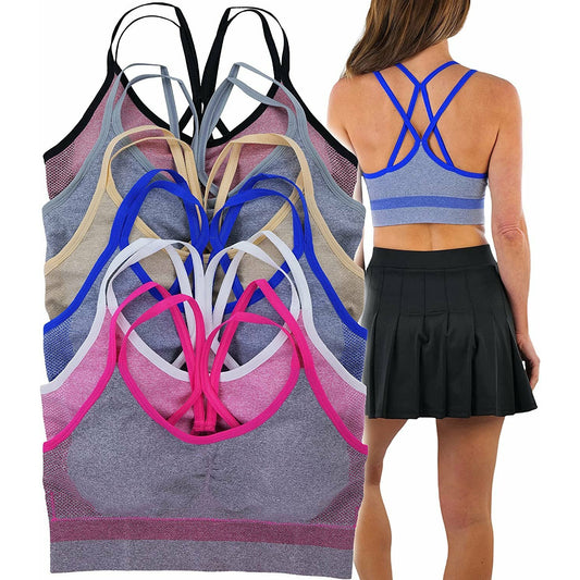ToBeInStyle Women's Pack of 6 Comfortable and Supportive Racerback