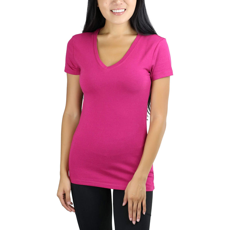 Women’s Beautiful Wardrobe Classic Short Sleeve V-Neck T-Shirt