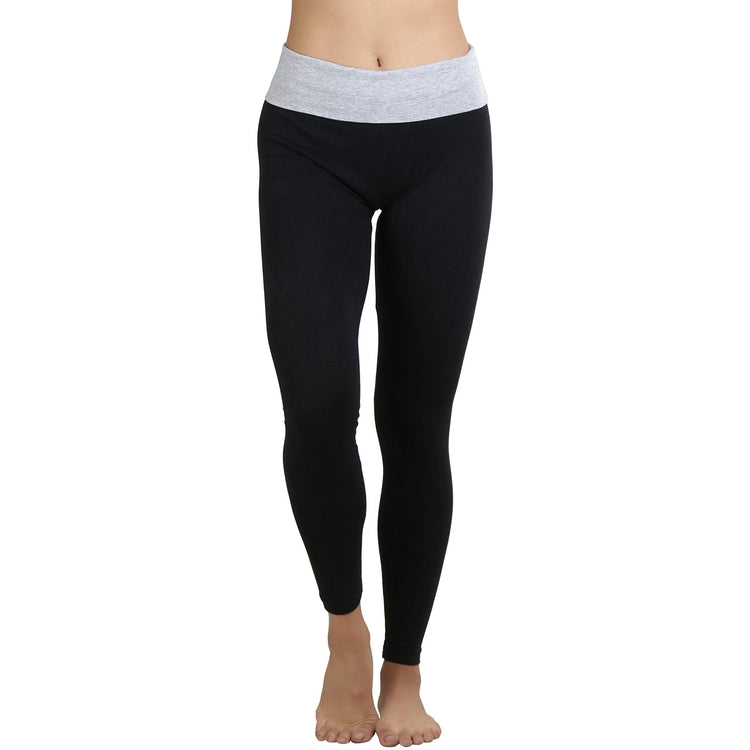 Women's Active Skinny Pants with Fold-Over Waistband