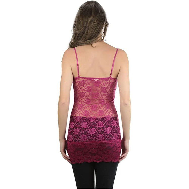 ToBeInStyle Women’s Basic Layering Cotton Cami & Sheer Lace Camisoles