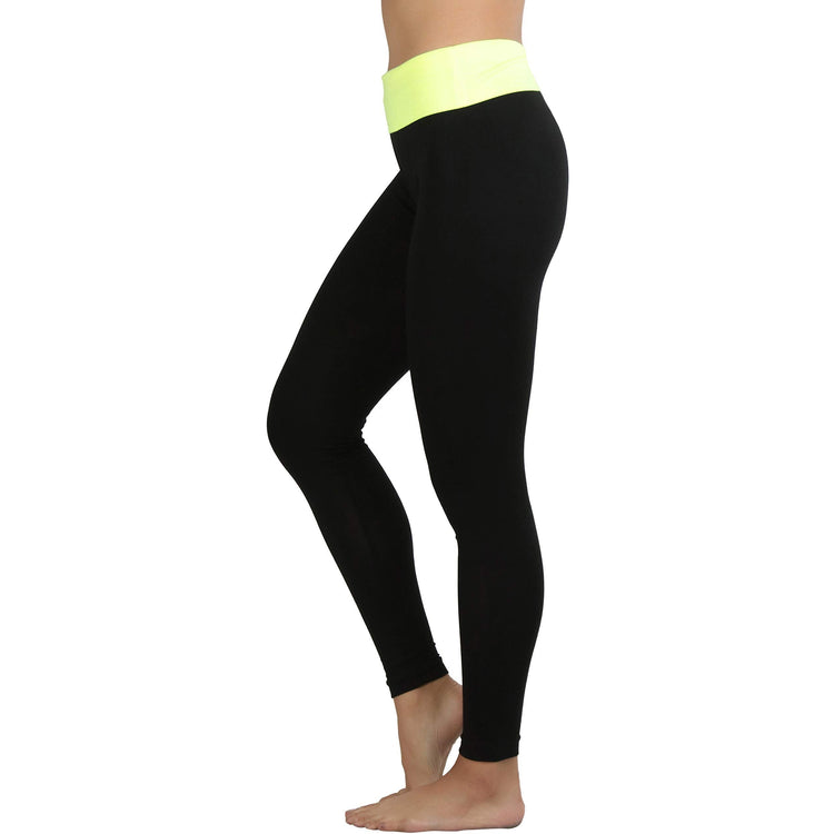 Women's Active Skinny Pants with Fold-Over Waistband