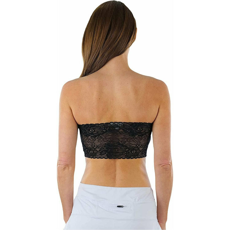 Women’s Floral Lace Back Padded Tube Bra Bandeau