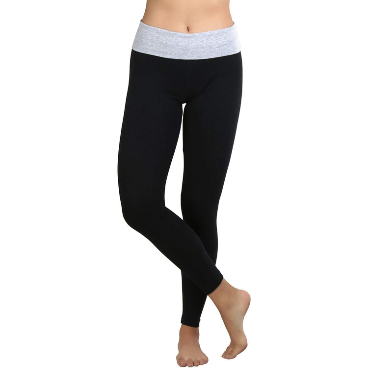 Women's Active Skinny Pants with Fold-Over Waistband