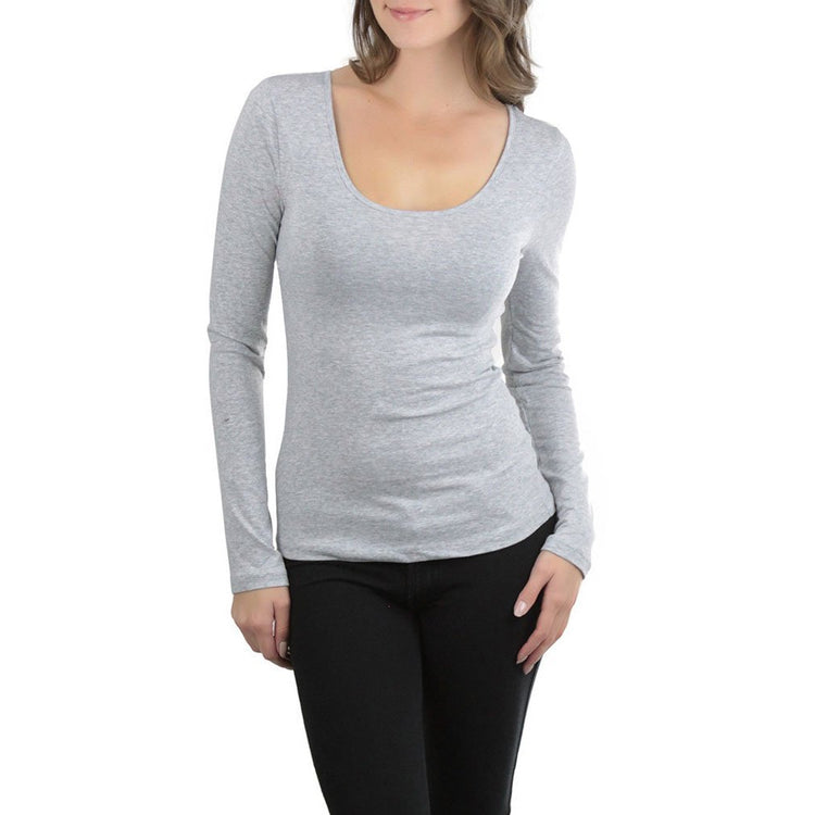 Women's Crisscross-Back Long Sleeve Top