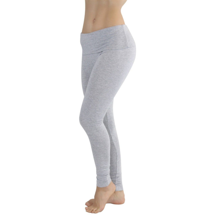 Women's Skinny Fit Foldover Waist Yoga Pants