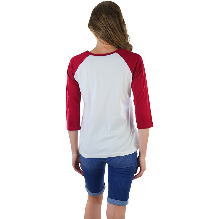 Women's Classic Two Color Cotton Baseball T-Shirts