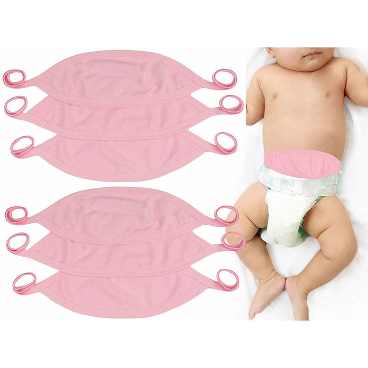 Babies' Pack of 6 Comfortable Newborn Baby Belly Binder Umbilical Cord Band