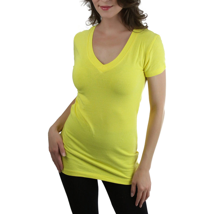 Women’s Beautiful Wardrobe Classic Short Sleeve V-Neck T-Shirt