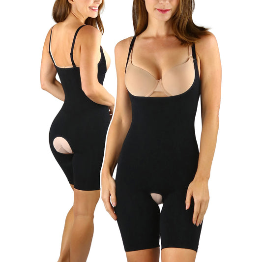 Women's Seamless Full Body Long Leg Nylon Blend Bodyshaper