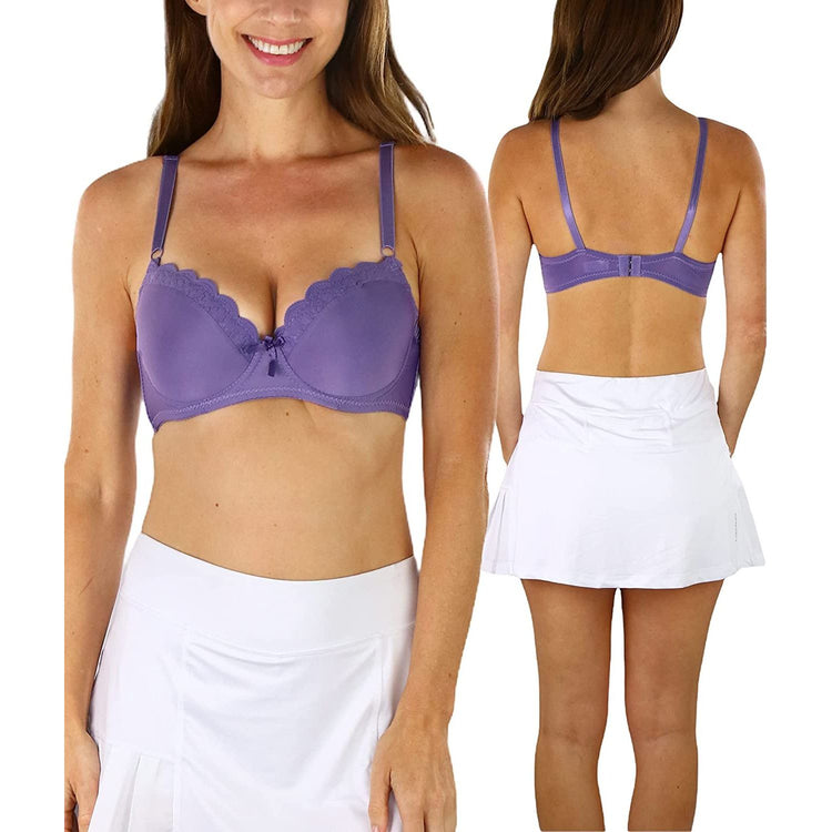 ToBeInStyle Women's Low-Back Shaping Floral Lace Bustier