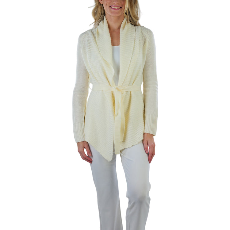 Women's Long Sleeve Knit Acrylic Open Cardigan