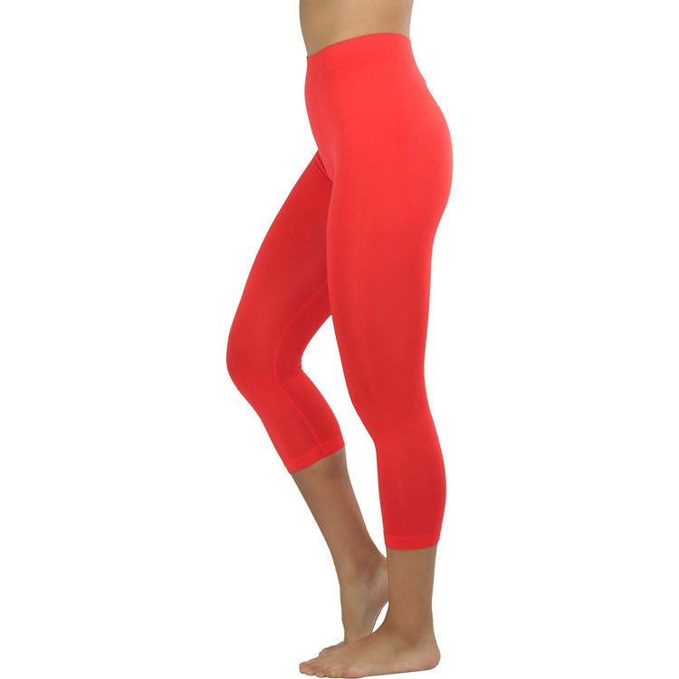 Women’s Capri Length Seamless Lightweight Stretch Leggings