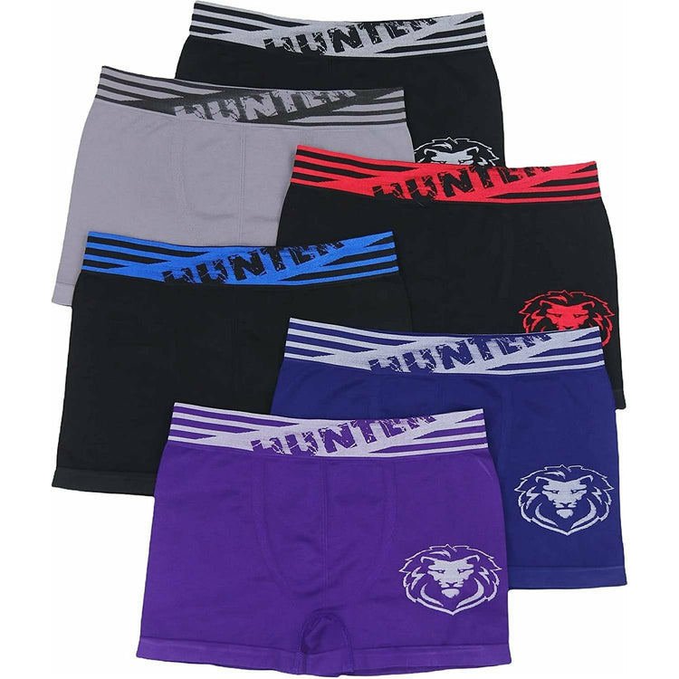 Men's Pack of 6 Seamless Boxer Briefs