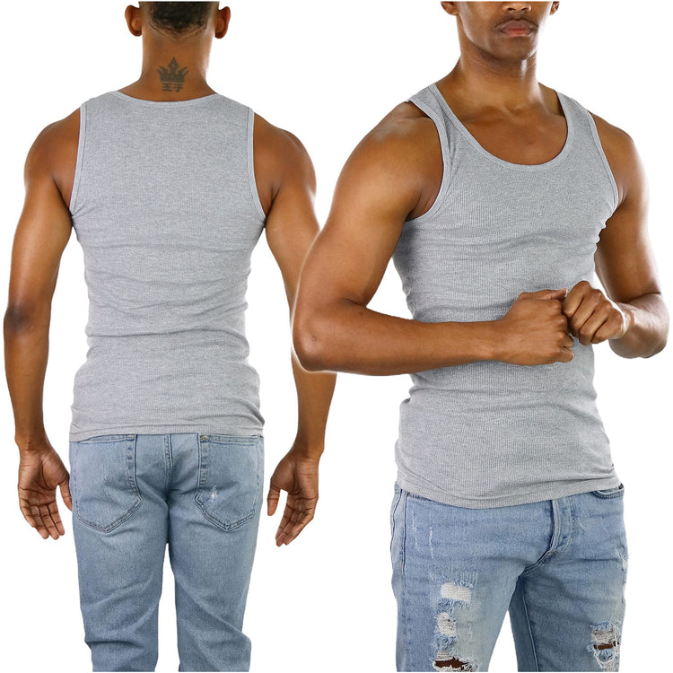 Men's Pack of 3 A-Shirt Tank Top Undershirts