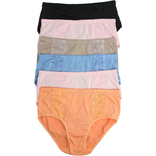 Women's 6 Pack High Waisted Briefs