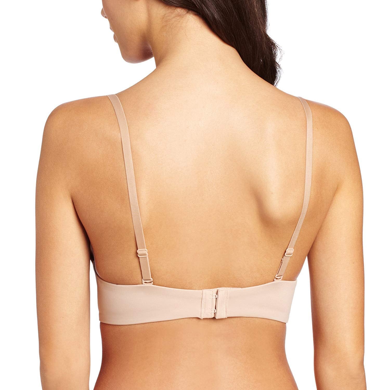 Sexy V Shape Push Up Deep Plunge Convertible V Bra, Max Cleavage Booster  Shaper, Wear Multiple Ways with Convertible Straps, 38D, Beige