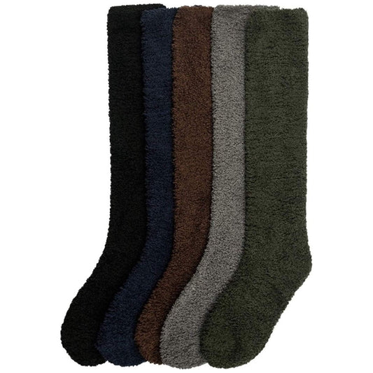 ToBeInStyle Women's Pack of 6 Soft & Cozy Fuzzy Fleece Plush Knee High Socks