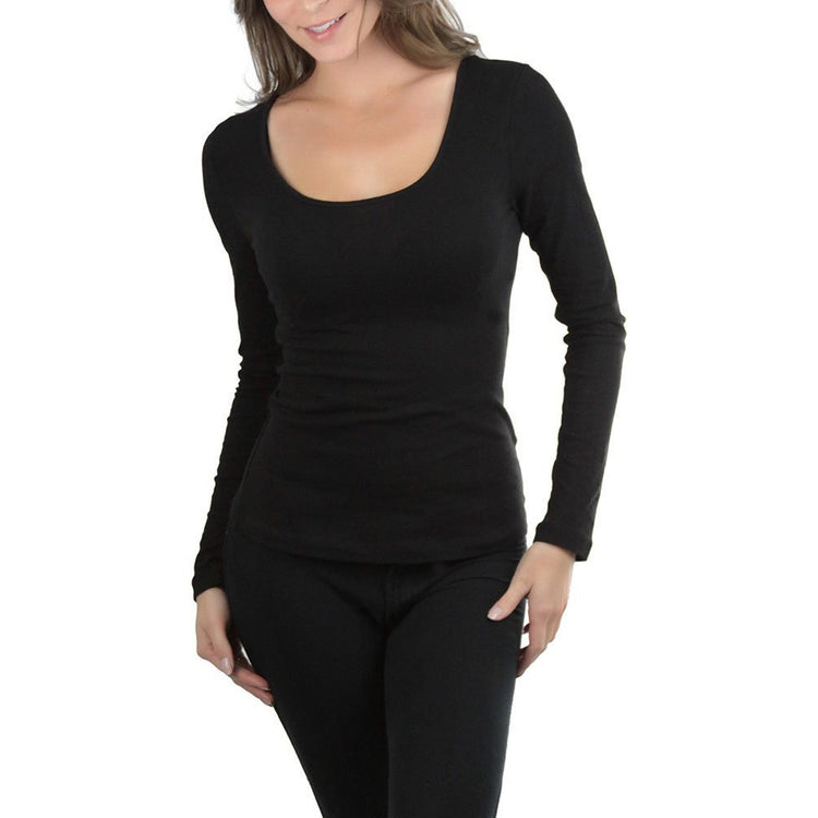 Women's Crisscross-Back Long Sleeve Top